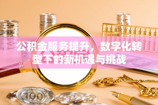 峄城公积金服务提升，数字化转型下的新机遇与挑战