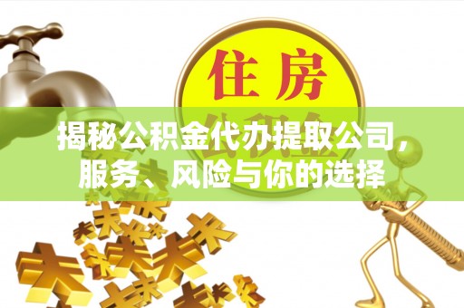 峄城揭秘公积金代办提取公司，服务、风险与你的选择